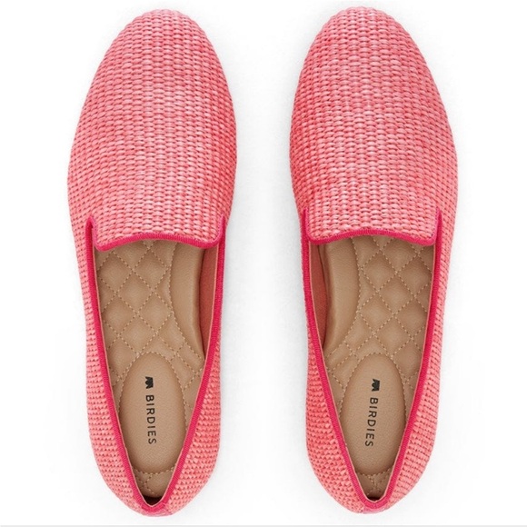 Birdies The Starling Flats in Lipstick Raffia Size 10 - Picture 11 of 13